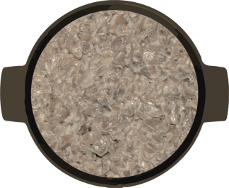 Platou cu Salata de ciuperci cu maioneza - 2 kg